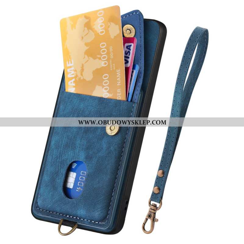 Futerały Samsung Galaxy A17 4g / 5g Etui Na Telefon Efekt Zamszu Z Uchwytem Na Karty I Smyczą