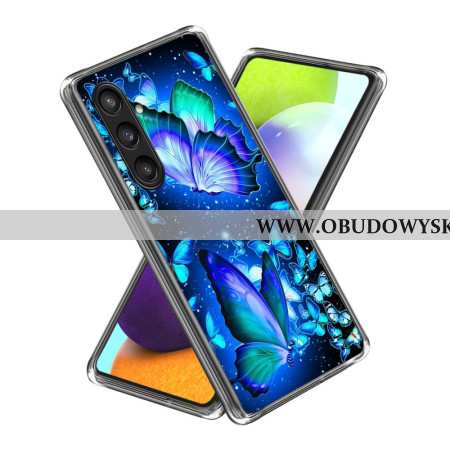Futerały Samsung Galaxy S25 Plus 5g Etui Na Telefon Niebieskie Motyle