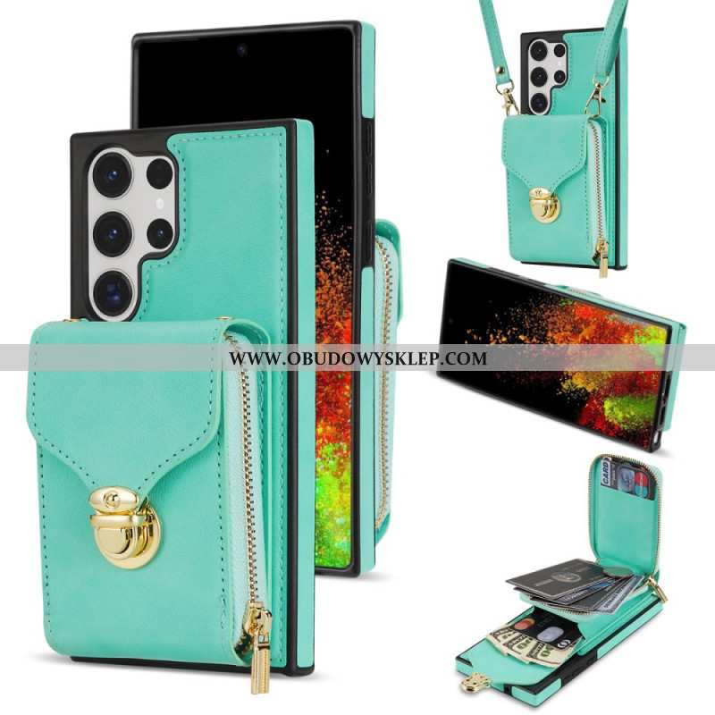 Futerały Samsung Galaxy S25 Ultra 5g Etui Na Telefon Portfel Na Suwak I Na Ramię