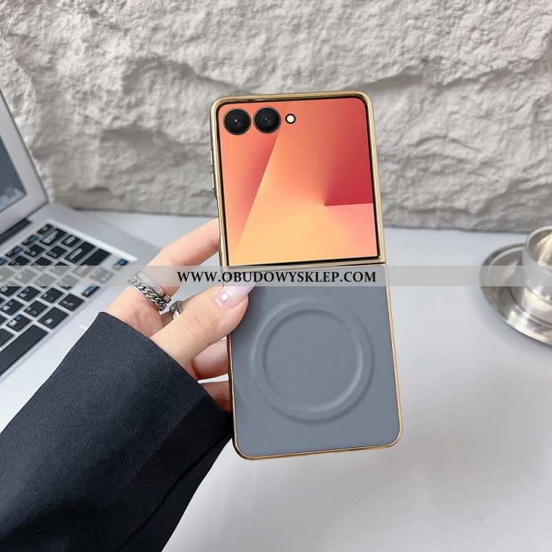 Futerały Samsung Galaxy Z Flip 7 Etui Na Telefon Magnetyczna Powierzchnia Nappa