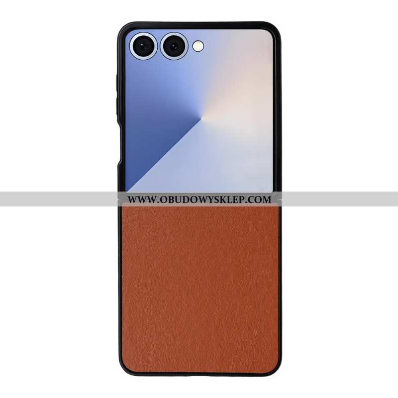 Futerały Samsung Galaxy Z Flip 7 Etui Na Telefon Monochromatyczny Efekt Skóry