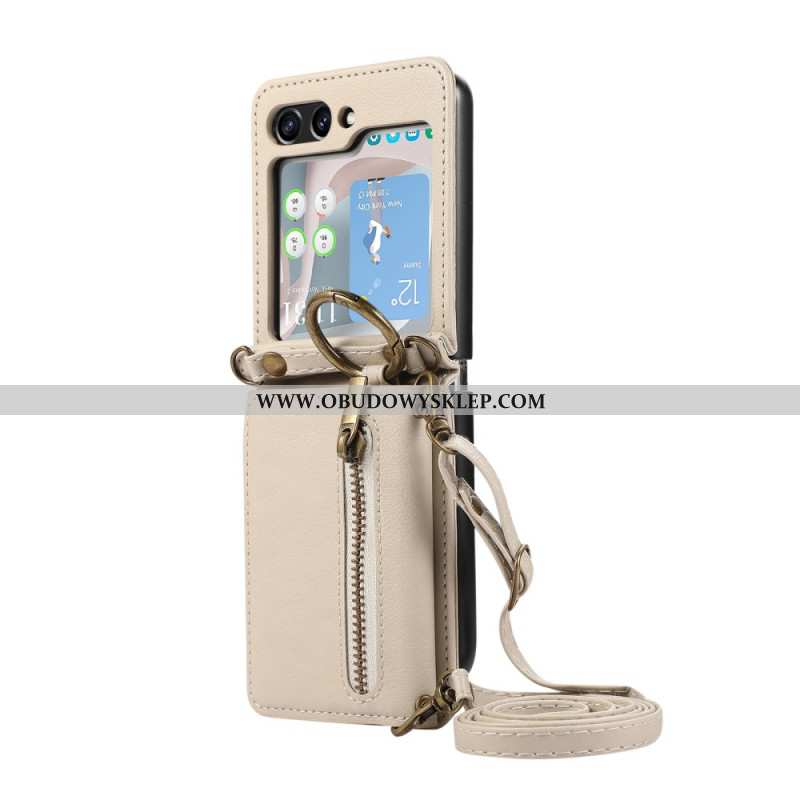Futerały Samsung Galaxy Z Flip 7 Etui Na Telefon Portfel I Pasek Na Ramię