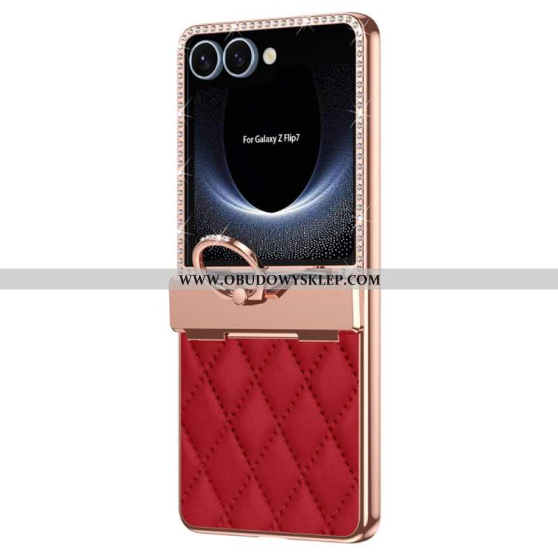 Futerały Samsung Galaxy Z Flip 7 Etui Na Telefon Uchwyt Na Pierścionki I Tylna Szyba Folia Ochronna
