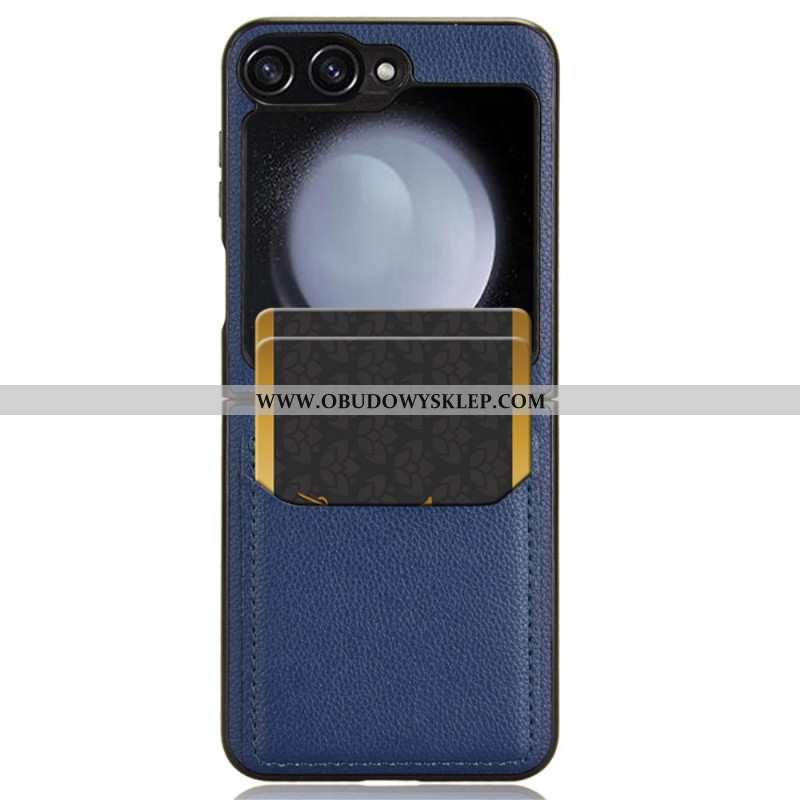 Futerały Samsung Galaxy Z Flip 7 Fe Etui Na Telefon Etui Na Karty Z Teksturą Liczi