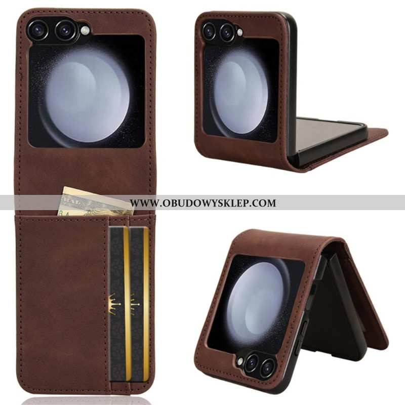 Futerały Samsung Galaxy Z Flip 7 Fe Etui Na Telefon Etui Na Karty Ze Skóry