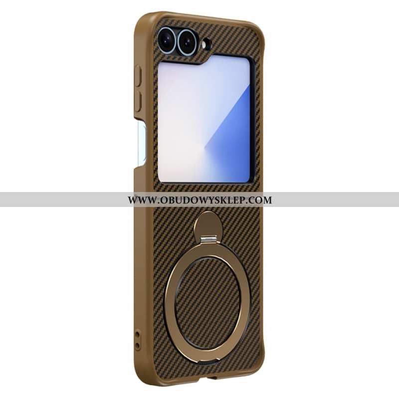 Futerały Samsung Galaxy Z Flip 7 Fe Etui Na Telefon Konstrukcja Z Włókna Węglowego Z Magnetyczną Pod