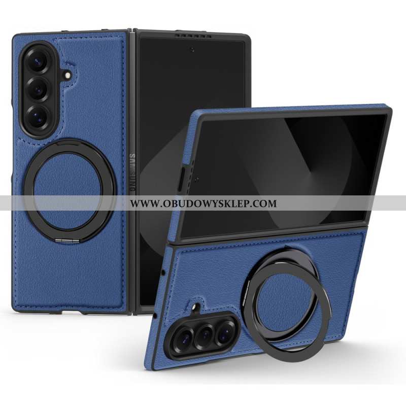Futerały Samsung Galaxy Z Fold 7 Etui Na Telefon Kompatybilny Z Magsafe Efekt Skóry Z Obrotowym Uchw