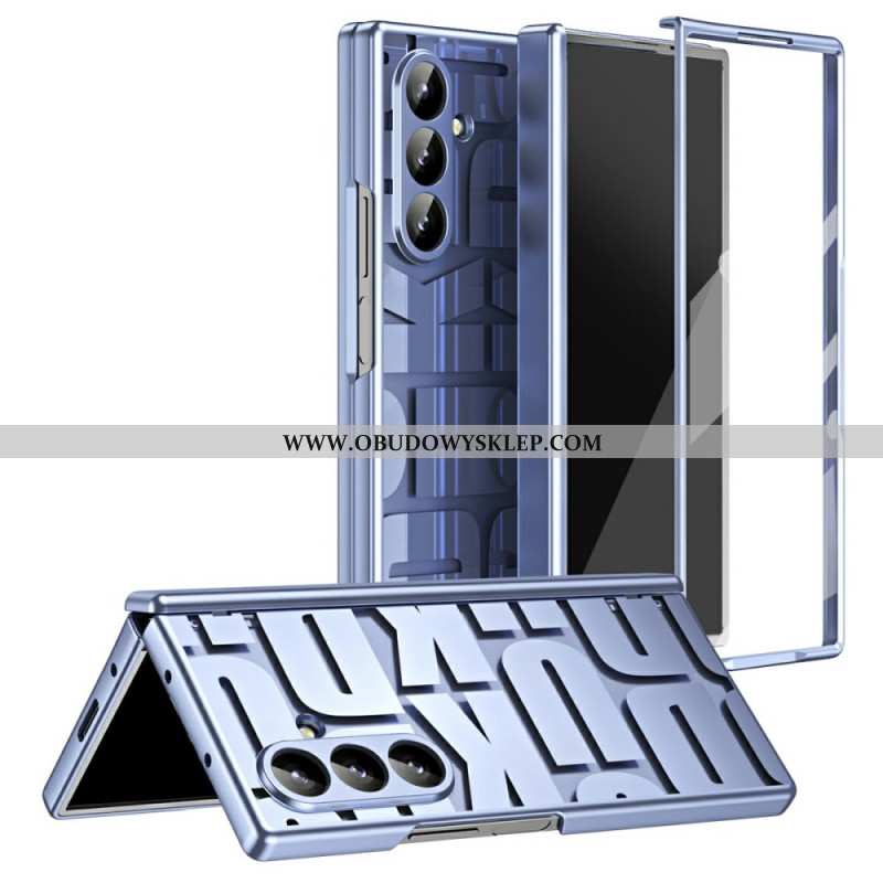Futerały Samsung Galaxy Z Fold 7 Etui Na Telefon Wzór Litery Z Folią Ochronną Na Ekran Ze Szkła Hart