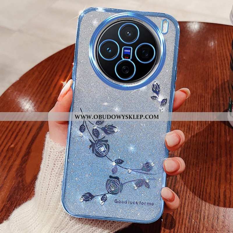 Futerały Vivo X200 Pro Etui Na Telefon Kwiat I Kryształki Kadem