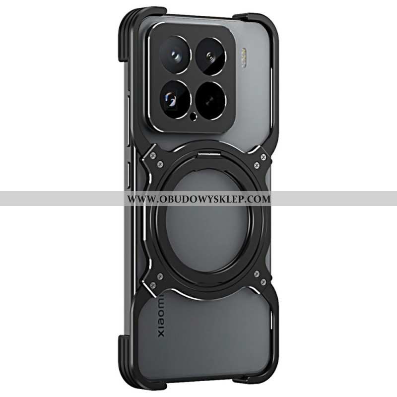 Futerały Xiaomi 15 Etui Na Telefon Metalowa Podstawka I Zderzak