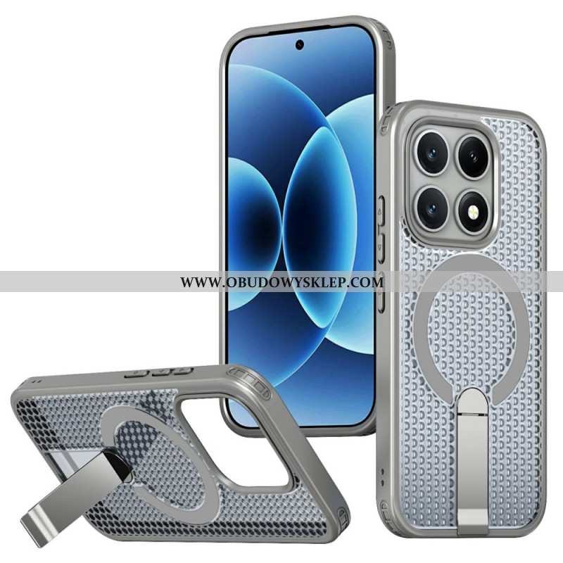 Futerały Xiaomi 17 Etui Na Telefon Tekstura Magnetycznej Siatki Z Podstawką