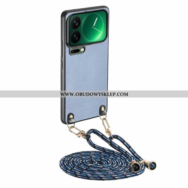 Futerały Xiaomi 17 Pro Max Etui Na Telefon Tekstura Włókna Węglowego