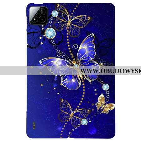 Futerały Xiaomi Pad 7 / 7 Pro Etui Na Telefon Niebieskie Motyle I Diamenty