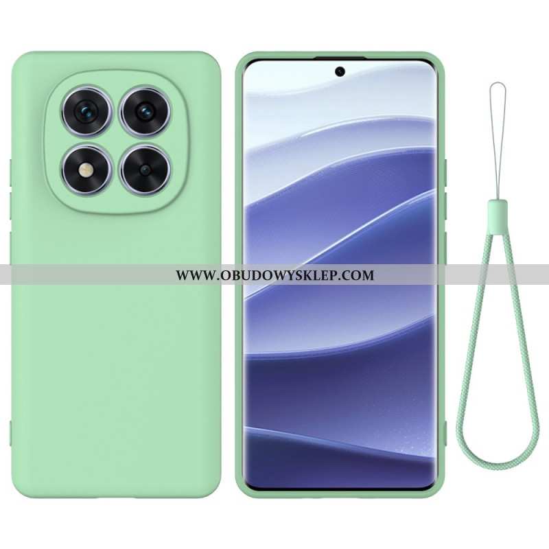 Futerały Xiaomi Redmi Note 14 Pro 5g Etui Na Telefon Płynny Silikon Z Smyczką