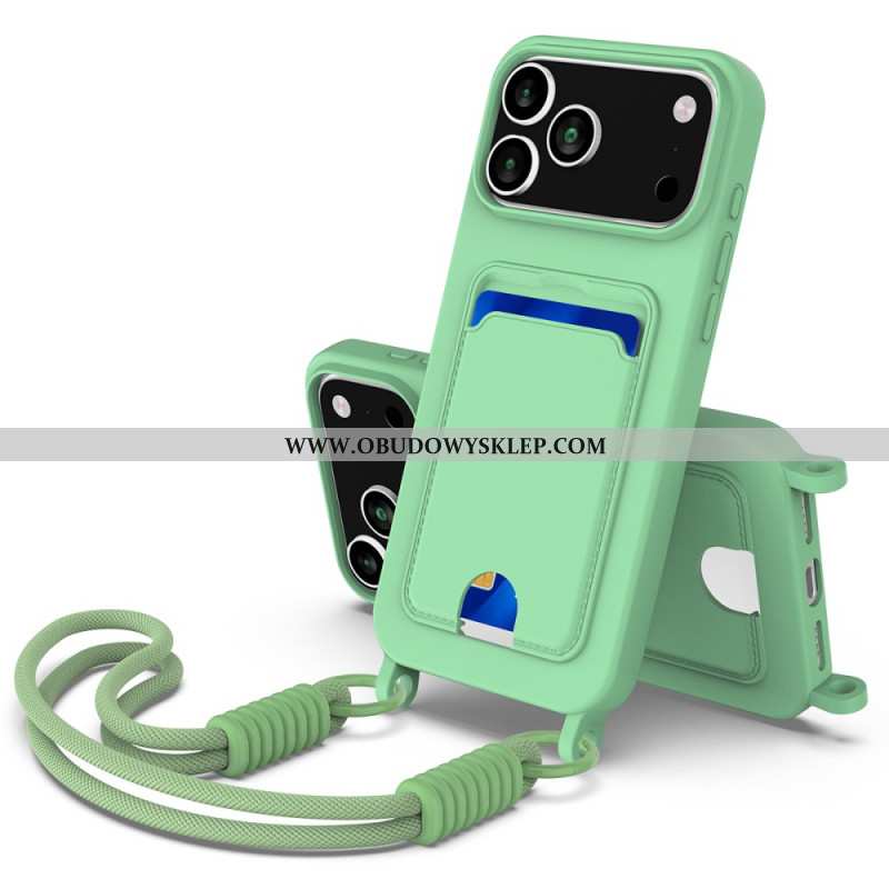 Futerały iPhone 17 Pro Etui Na Telefon Etui Na Karty Z Przewodem