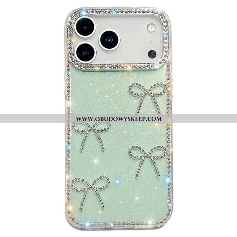 Futerały iPhone 17 Pro Max Etui Na Telefon Dekoracja Z Motylami I Brokatem