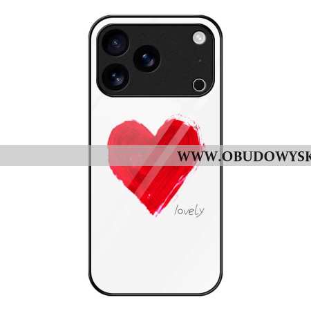 Futerały iPhone 17 Pro Max Etui Na Telefon Szkło Hartowane Red Heart