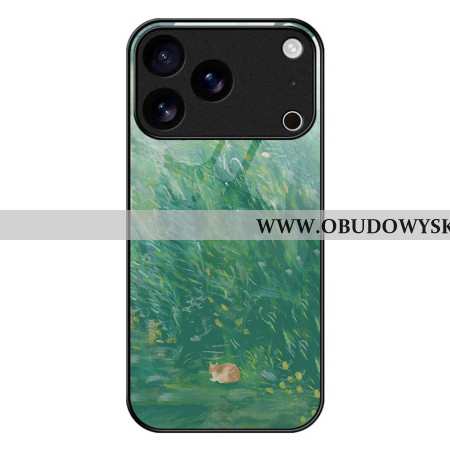 Futerały iPhone 17 Pro Max Etui Na Telefon Szkło Hartowane Z Motywem Kota