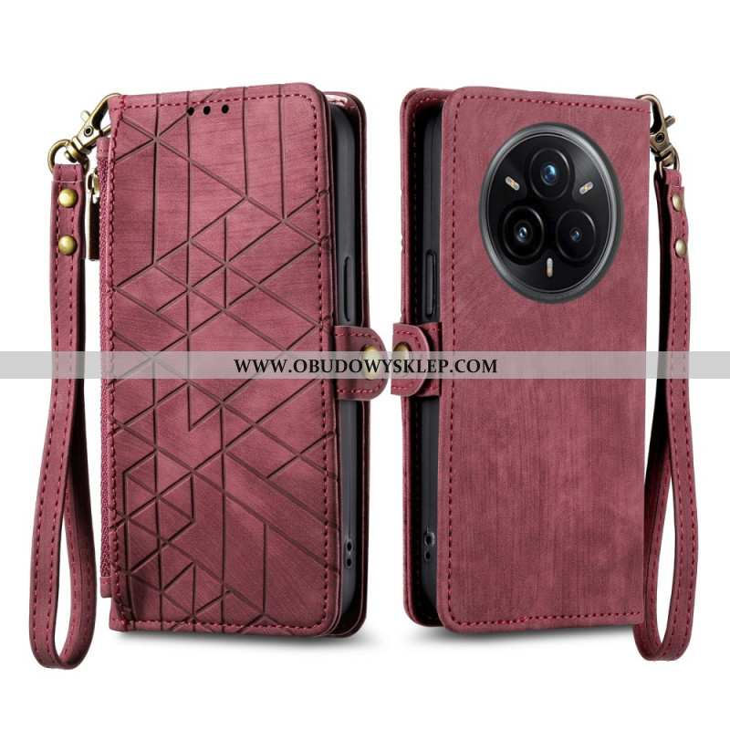Obudowa Realme 14 Pro Plus 5g Etui Na Telefon Portfel Lines