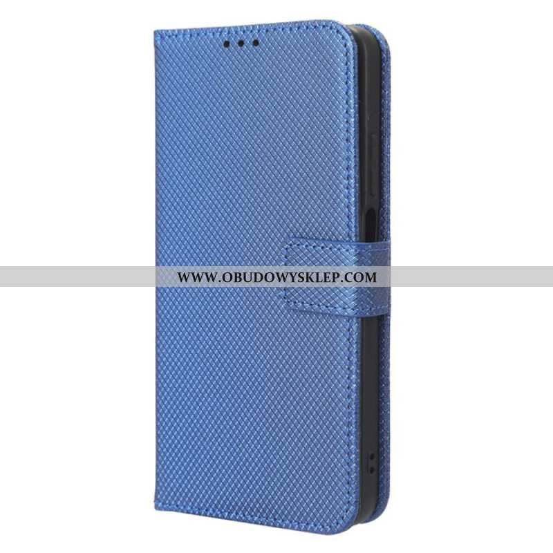 Obudowa Realme C55 Etui Na Telefon Portfel Z Paskiem O Teksturowanym Wzorze