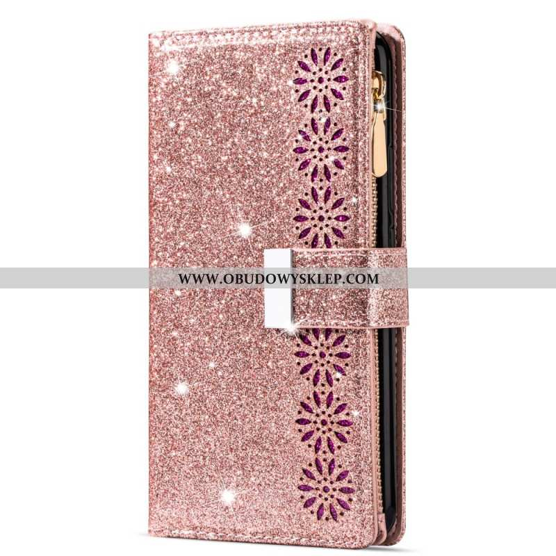 Obudowa Samsung Galaxy S25 5g Etui Na Telefon Portfel Z Cekinami