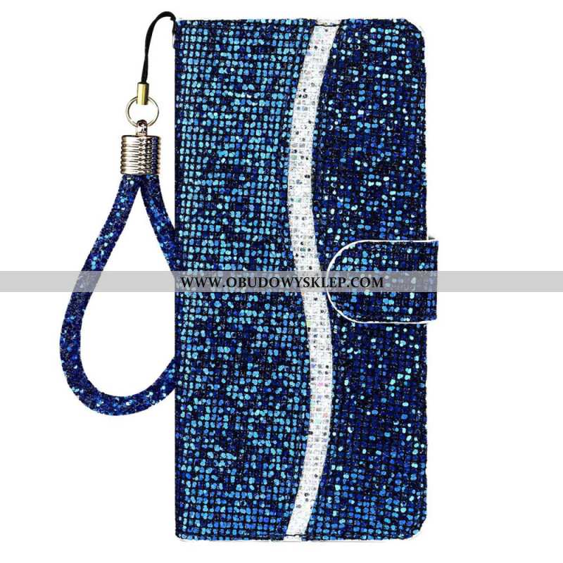 Obudowa Samsung Galaxy S25 Ultra 5g Etui Na Telefon Portfel Z Cekinami