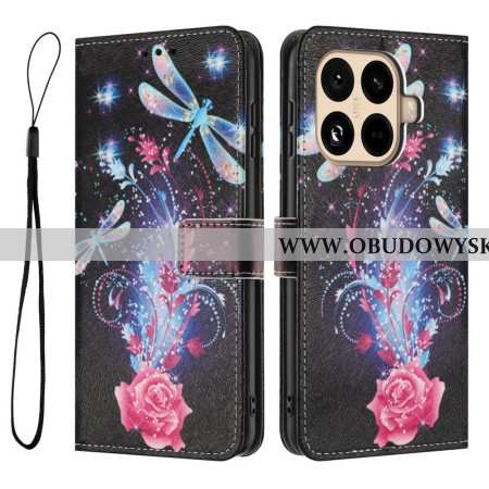 Obudowa Xiaomi 15t Pro Etui Na Telefon Róża I Ważki