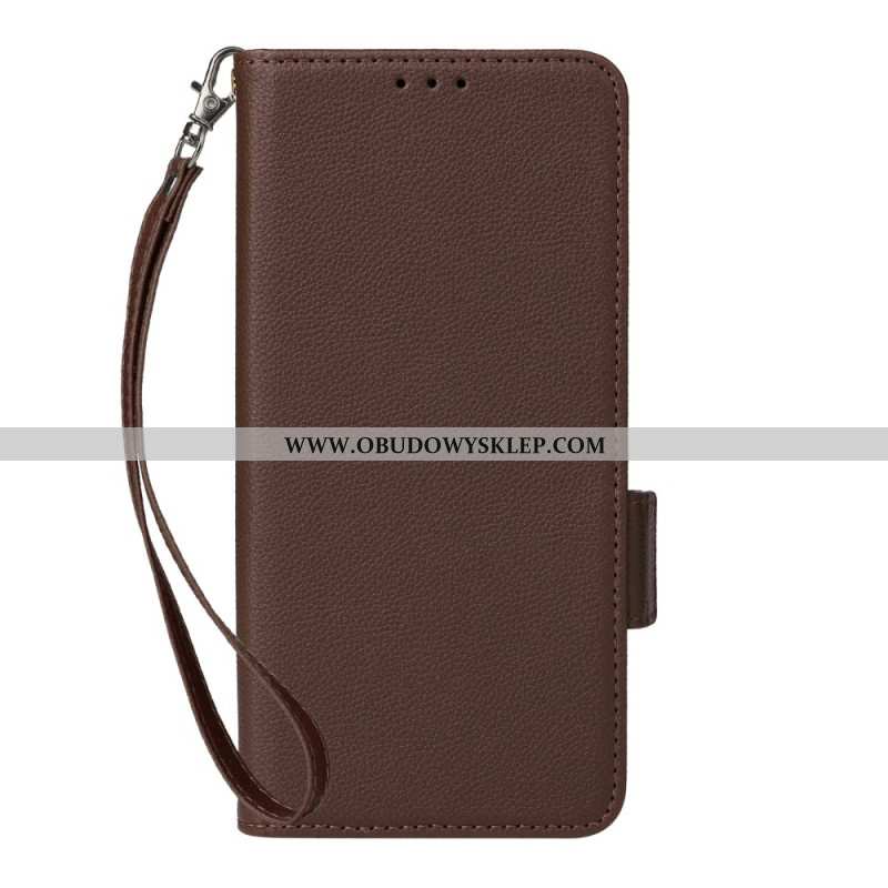 Obudowa Xiaomi Redmi Note 15 5g Etui Na Telefon Teksturowana Liczi Z Paskiem