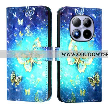 Obudowa Xiaomi Redmi Note 15 Pro 5g Etui Na Telefon Złote Motyle
