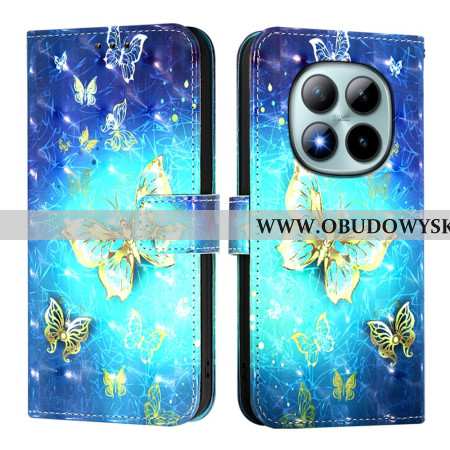 Obudowa Xiaomi Redmi Note 15 Pro Plus 5g Etui Na Telefon Złote Motyle