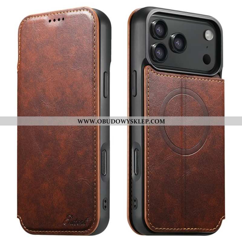 Obudowa iPhone 17 Pro Etui Na Telefon Kompatybilny Z Magsafe Efekt Skóry