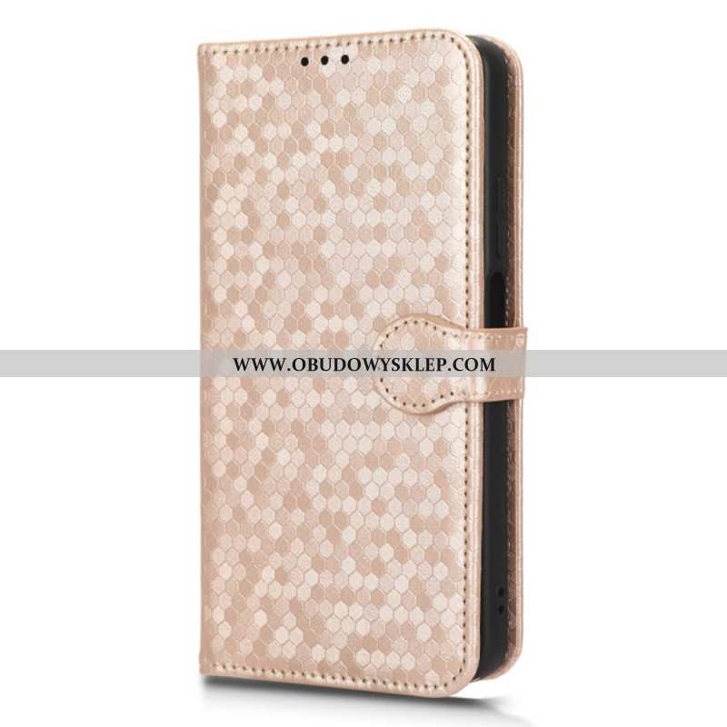 Pokrowce Realme C55 Błyszczące Kropki Z Paskiem