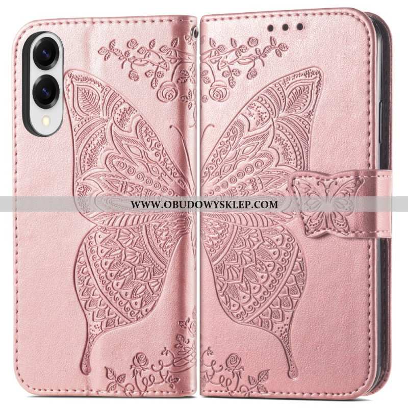 Pokrowce Samsung Galaxy S25 5g Edge Barokowy Motyl Z Paskiem Na Nadgarstek