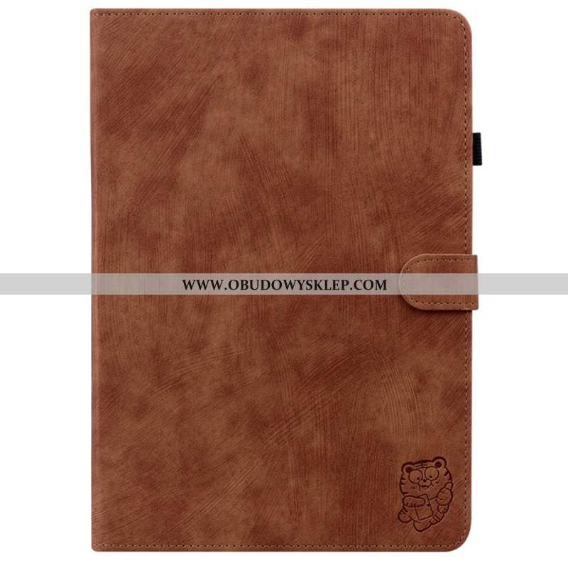 Pokrowce Samsung Galaxy Tab S10 Plus Mały Tygrysek Z Efektem Zamszu