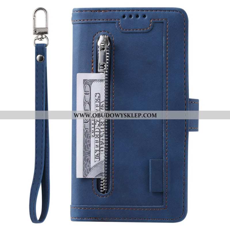 Skórzany Futerał Samsung Galaxy A17 4g / 5g Etui Na Telefon Portfel W Stylu Vintage Z 9 Przegródkami