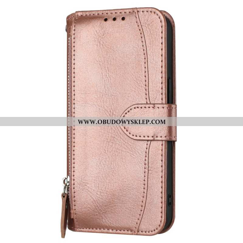 Skórzany Futerał Samsung Galaxy S25 Fe Etui Na Telefon Portfel W Stylu Vintage