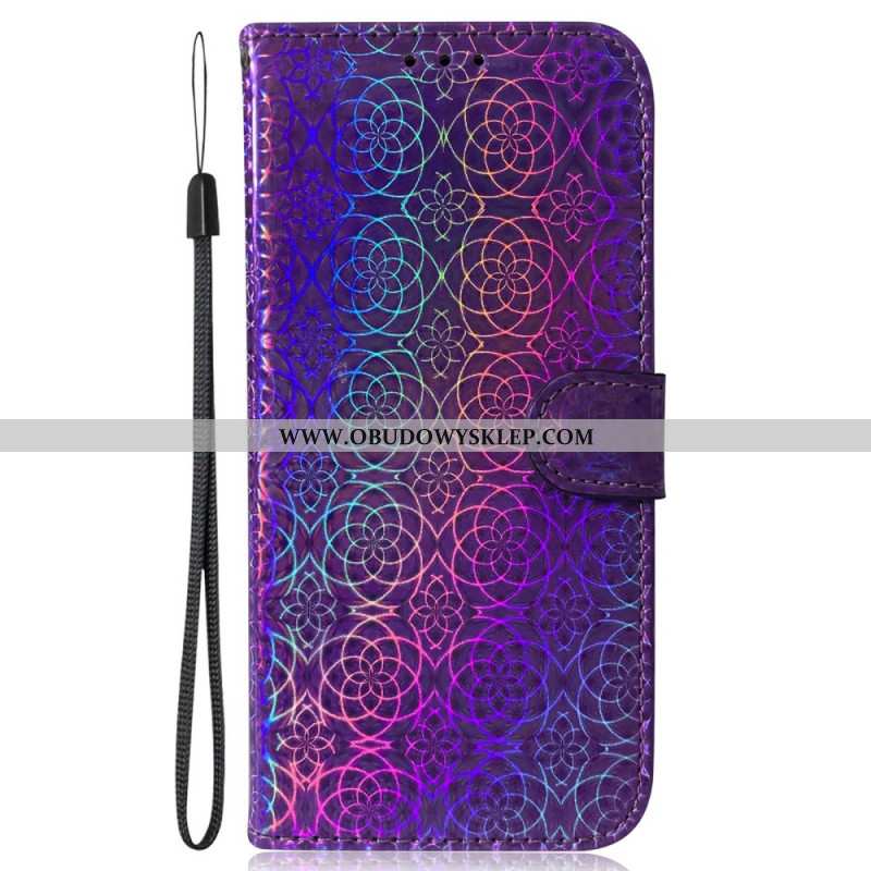 Skórzany Futerał Samsung Galaxy S25 Plus 5g Etui Na Telefon Styl Disco