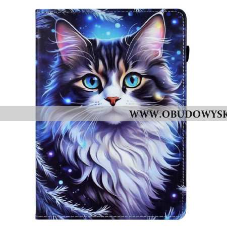 Skórzany Futerał Samsung Galaxy Tab S11 Etui Na Telefon Zimowy Kot