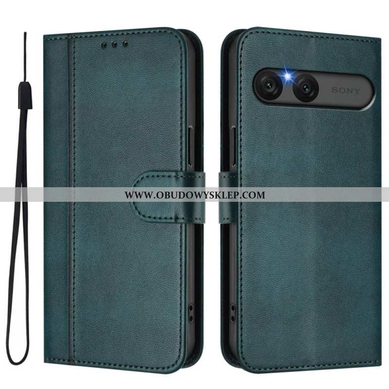 Skórzany Futerał Sony Xperia 10 Vii Etui Na Telefon Styl Retro