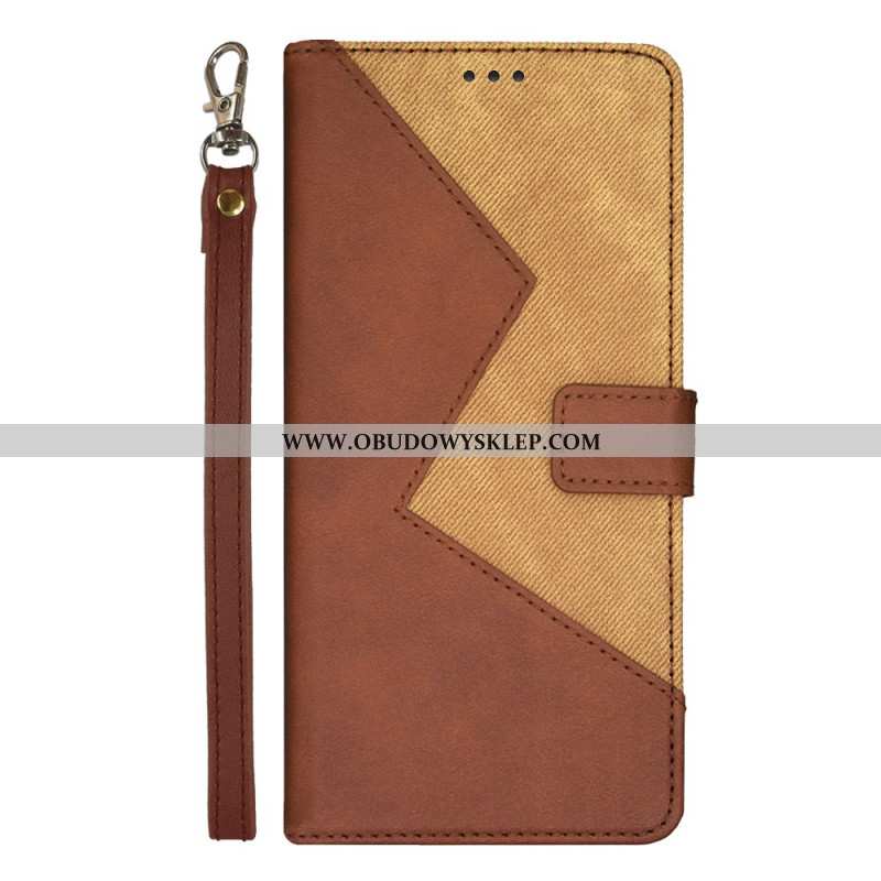Skórzany Futerał Xiaomi 15 Etui Na Telefon Dwukolorowe Idewei