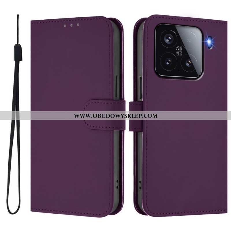 Skórzany Futerał Xiaomi 15 Etui Na Telefon Zintegrowana Podstawka Z Regulowanymi Kątami Widzenia