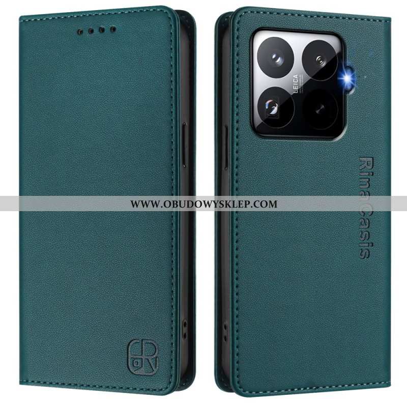 Skórzany Futerał Xiaomi 15t Pro Etui Na Telefon Ochrona Rfid