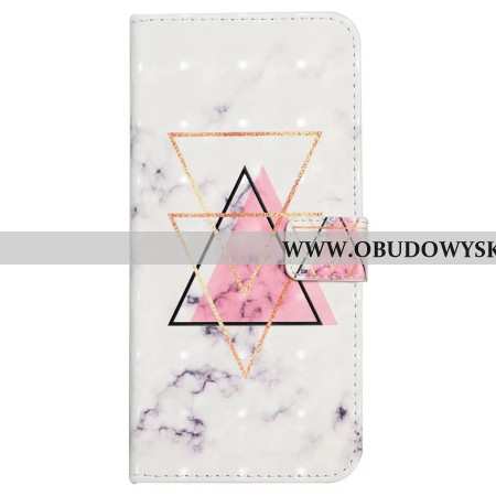 Skórzany Futerał Xiaomi 17 Pro Max Etui Na Telefon Trójkątny Marmur