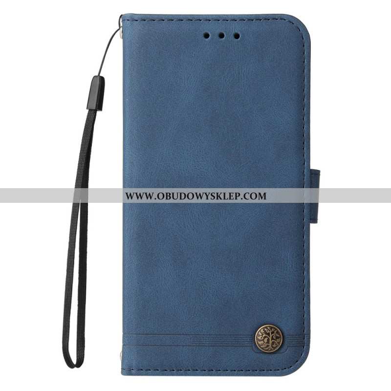 Skórzany Futerał Xiaomi Redmi Note 14 4g Etui Na Telefon Efekt Retro