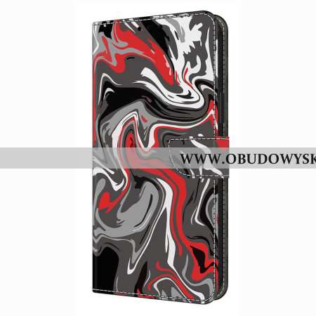 Skórzany Futerał Xiaomi Redmi Note 14 4g Etui Na Telefon Wzór Artystyczny