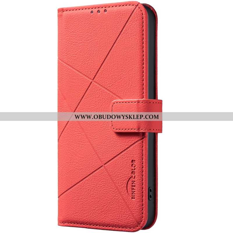 Skórzany Futerał Xiaomi Redmi Note 14 5g Etui Na Telefon Linie Binfen Color