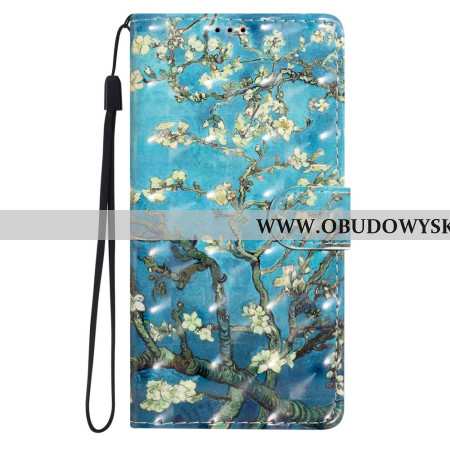Skórzany Futerał Xiaomi Redmi Note 14 Pro Plus 5g Etui Na Telefon Trójwymiarowy Wzór Kwiatowy