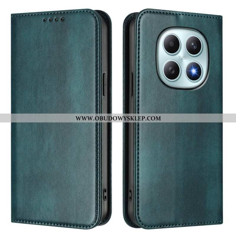 Skórzany Futerał Xiaomi Redmi Note 15 5g Etui Na Telefon Retro Z Blokowaniem Rfid