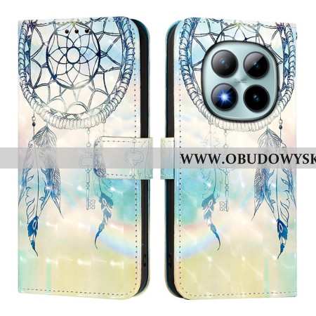 Skórzany Futerał Xiaomi Redmi Note 15 Pro Plus 5g Etui Na Telefon Akwarelowy Łapacz Snów