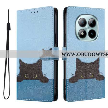 Skórzany Futerał Xiaomi Redmi Note 15 Pro Plus 5g Etui Na Telefon Mały Kotek